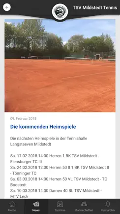 TSV Mildstedt Tennis iPhone image 2