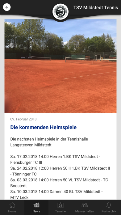 TSV Mildstedt Tennis Screenshot