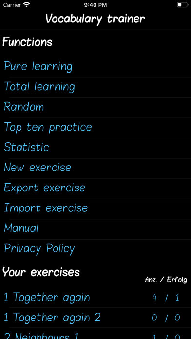 Vocty app screenshot