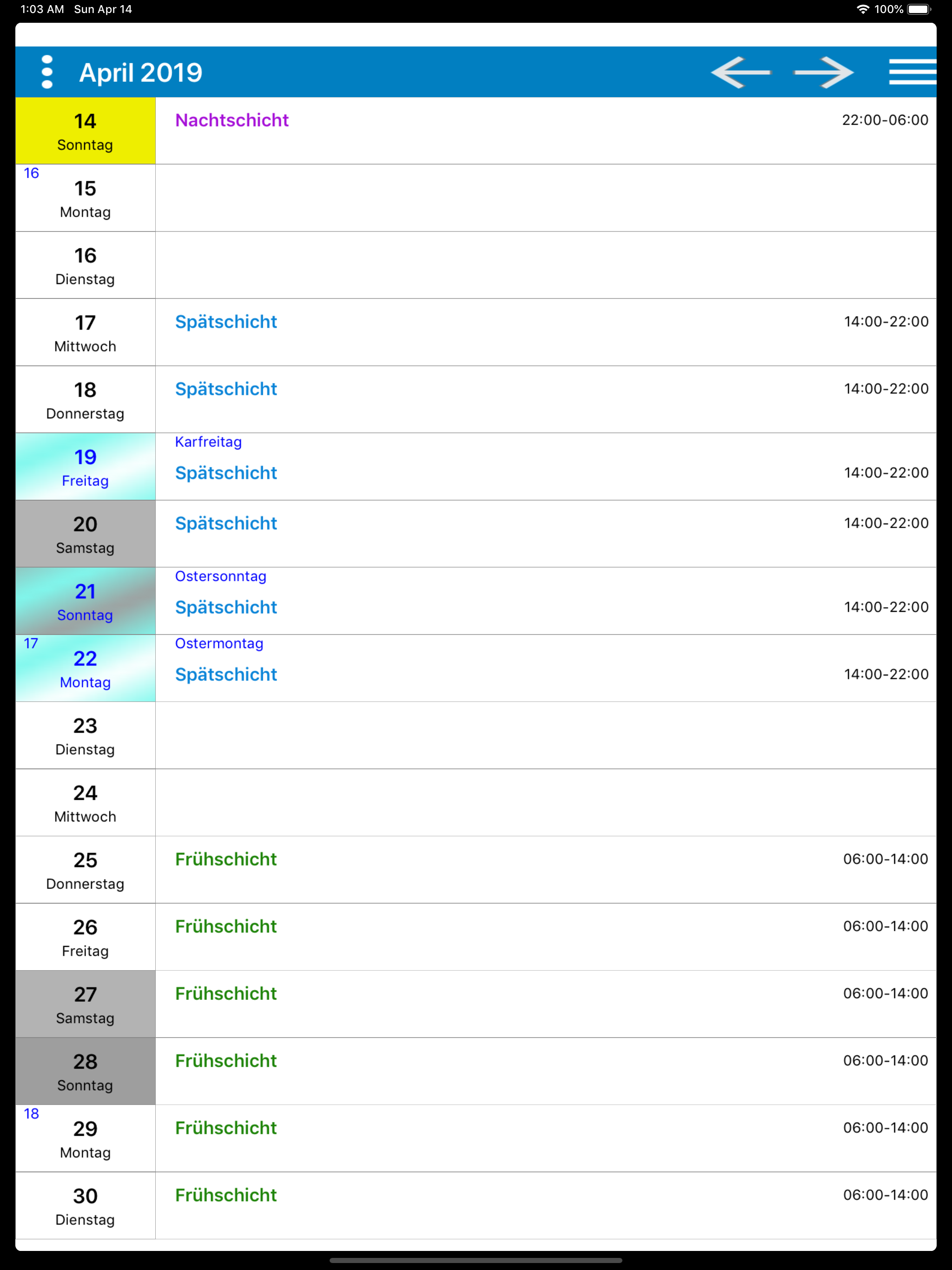 Shift Wage Planer screenshot 11