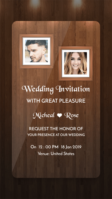 Digital Invitation Card Maker iPhone screenshot 9 - Lifestyle app