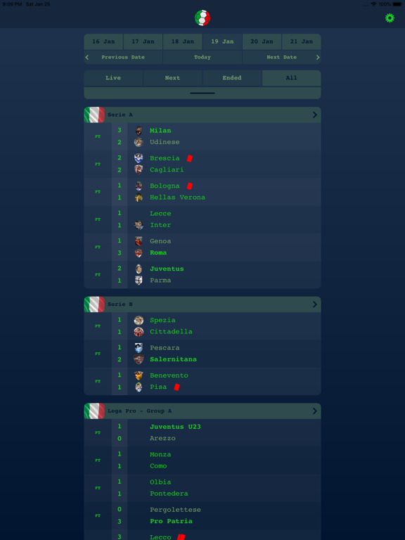 Screenshot #4 pour Résultat Direct Serie A