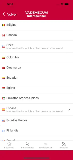 Captura de Pantalla 2 Vademecum Internacional iphone