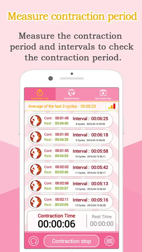Contraction Timer (Pregnancy)