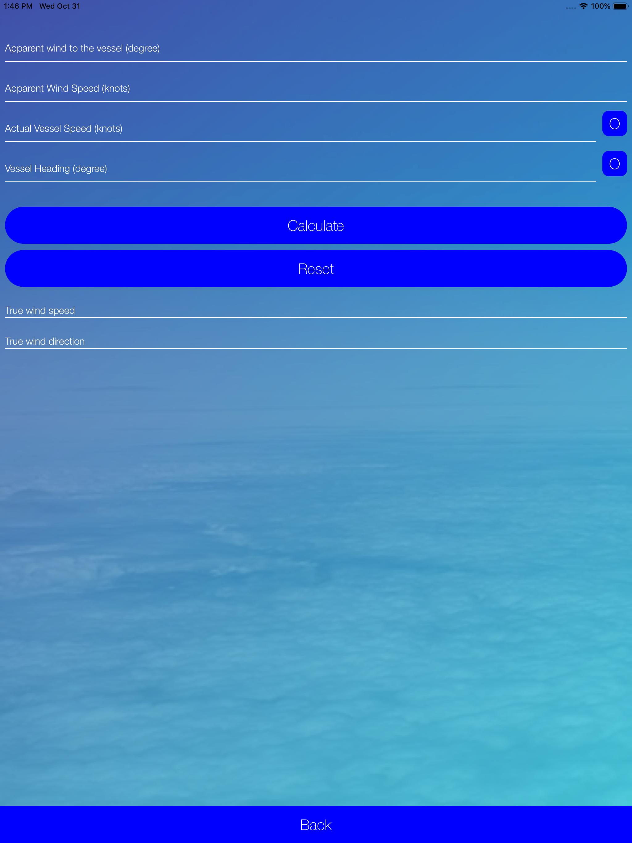 True-Wind Calculator