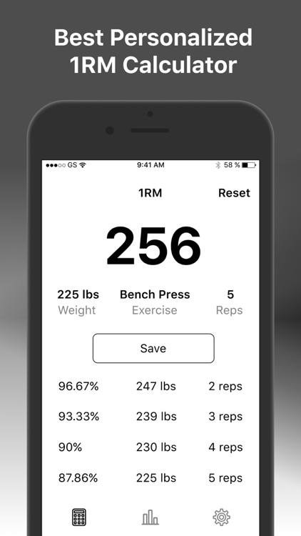 1RM Weight Lifting Rep Max