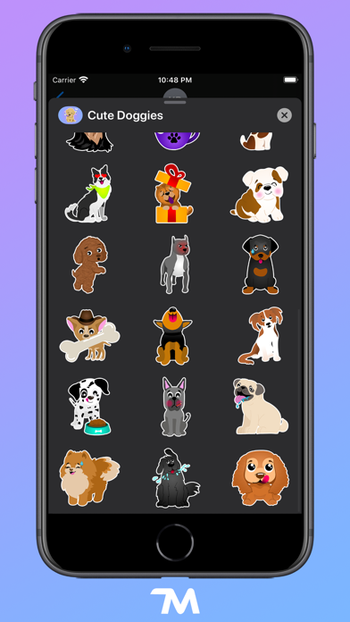 Screenshot #3 pour Cute Doggies Stickers