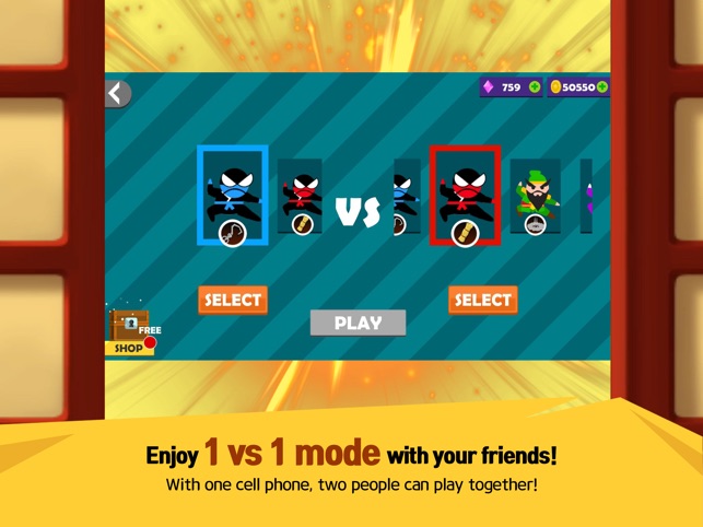 Jump Ninja Battle 2 jogadores – Apps no Google Play