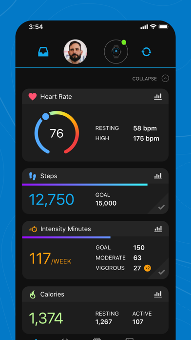 connect garmin watch to iphone