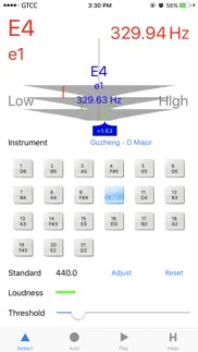 accurate guzheng tuner iphone screenshot 1