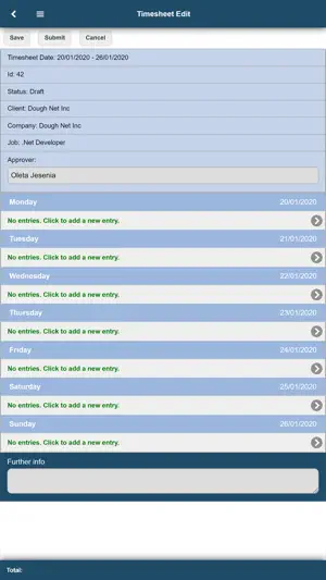 Timesheet Portal screenshot 2
