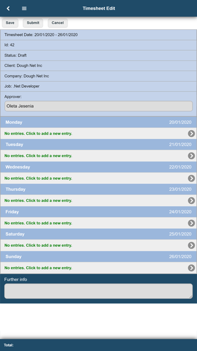 Screenshot #2 pour Timesheet Portal