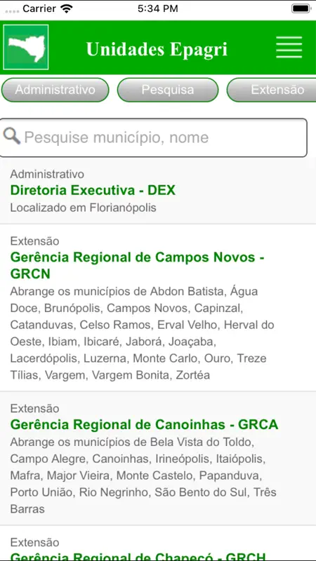 Epagri Mob screenshot 3 of 4