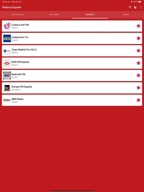 Screenshot #6 pour Radios España Online