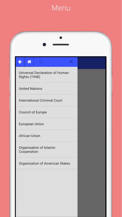MobileLaw Human Rights Screenshot