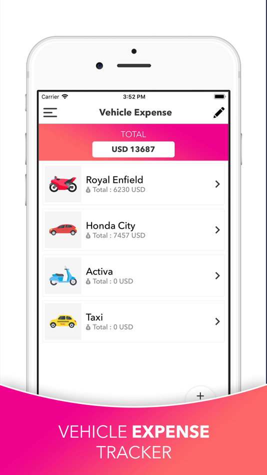 #1. Vehicle Expense Tracker (iOS) 由: Bhavinkumar Satashiya