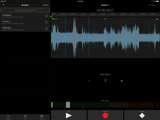 Screenshot #6 pour Apogee MetaRecorder