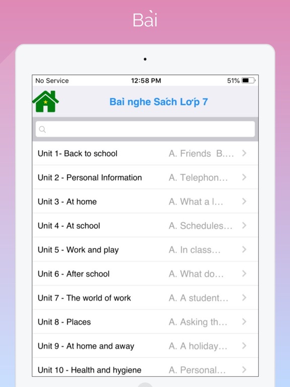 Screenshot #5 pour Tieng Anh Lop 7 - English 7