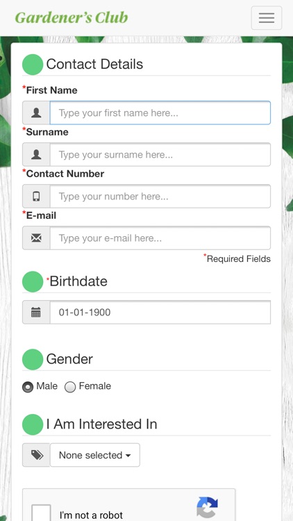 Oderings Gardeners Club