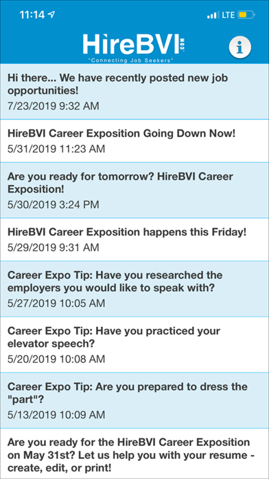 HireBVI iPhone screenshot 3 - Business app