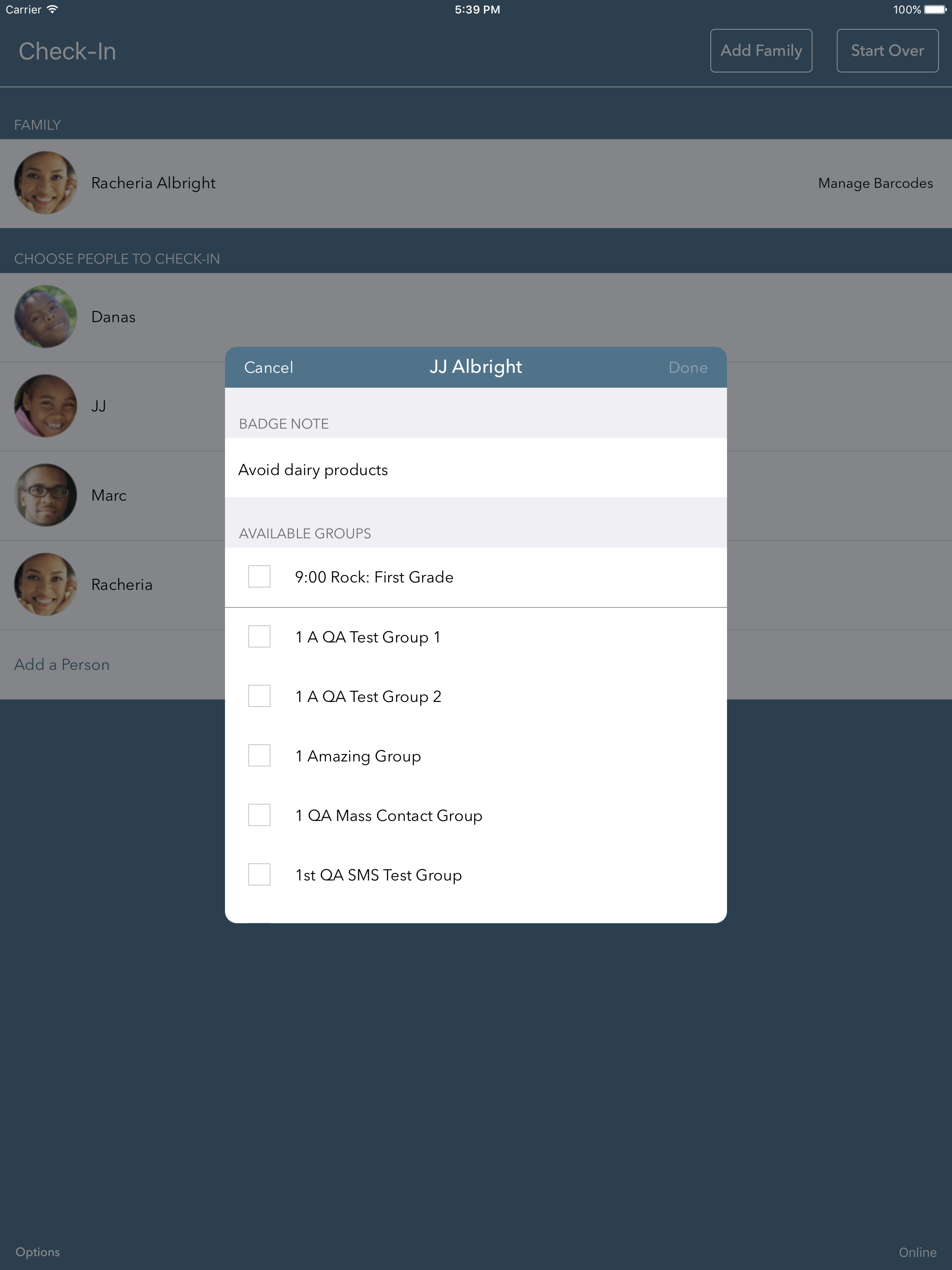 e360 ChMS Check-in App screenshot 5