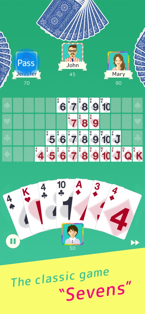 Sevens - Fun Classic Card Game - Games App | MWM