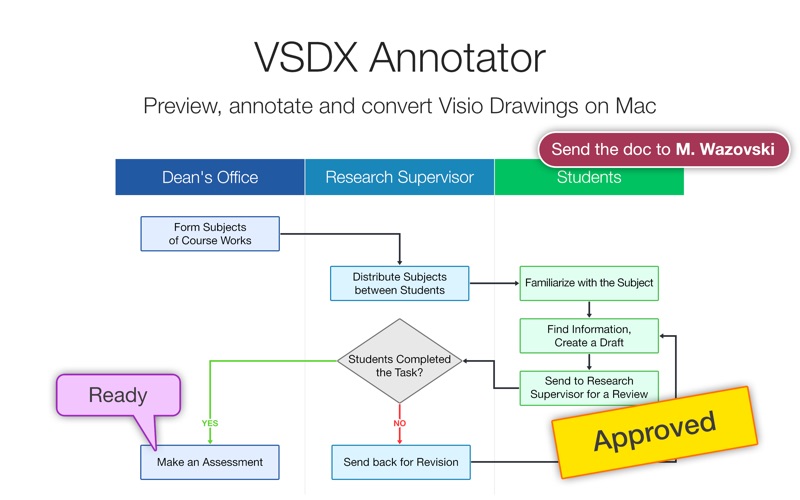 Screenshot #1 pour VSDX Annotator for Visio files