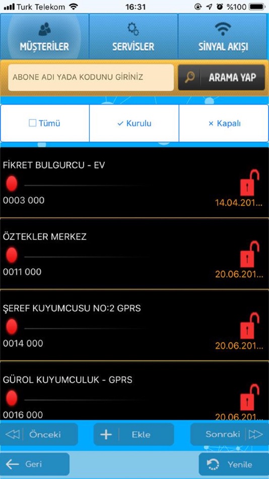 #4. Radar Alarm Sinyal Takibi (iOS) 由: Mustafa Bektas
