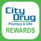 The City Drug Rewards mobile app delivers offers and loyalty information to on-the-go customers, giving quick access to exclusive deals, enrollment options, loyalty point balance and rewards lookup, loyalty program information, and information about our business- City Drug