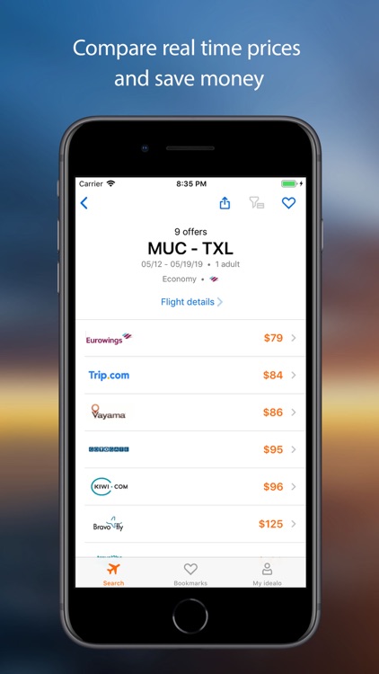 idealo flights: cheap tickets