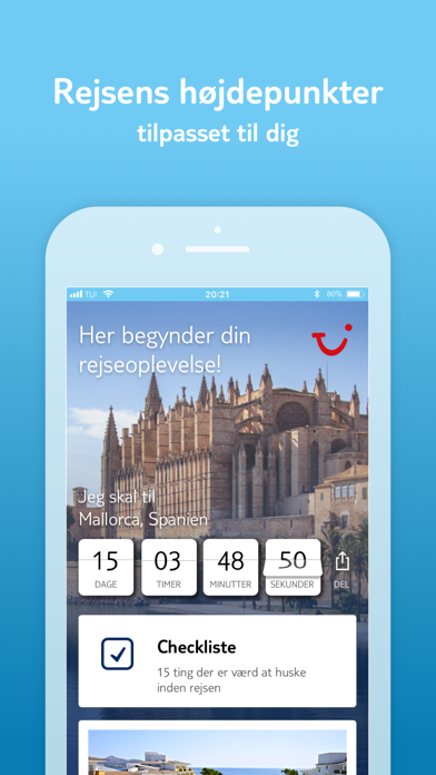 TUI Danmark – din rejseapp Screenshot