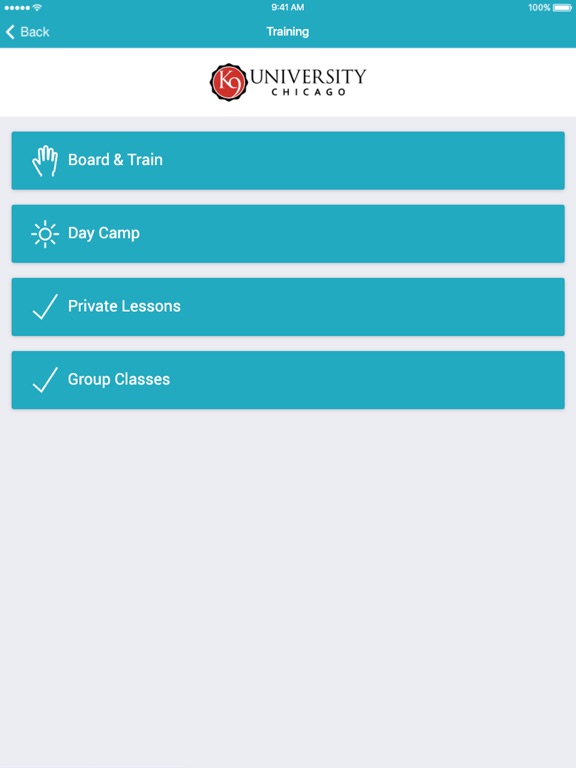 K9 University Chicago iPad screenshot 3 - Business app