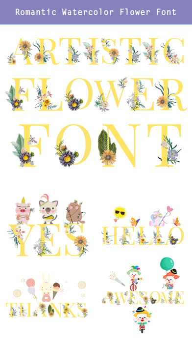 CUFON - Custom Flower Font screenshot 4