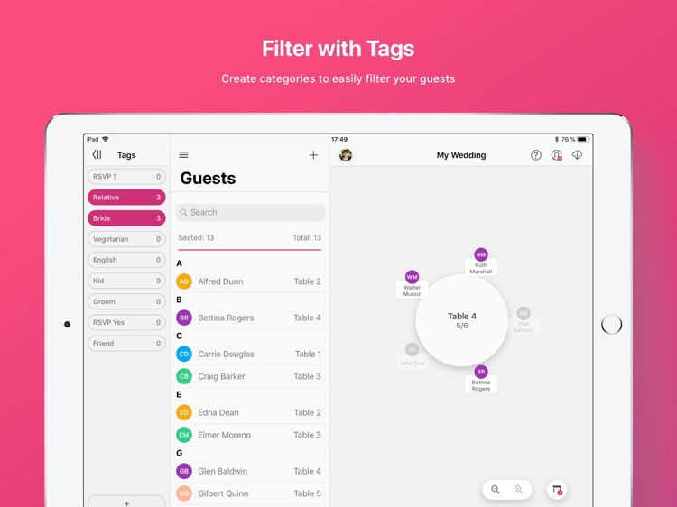 Table Planner by A Bell