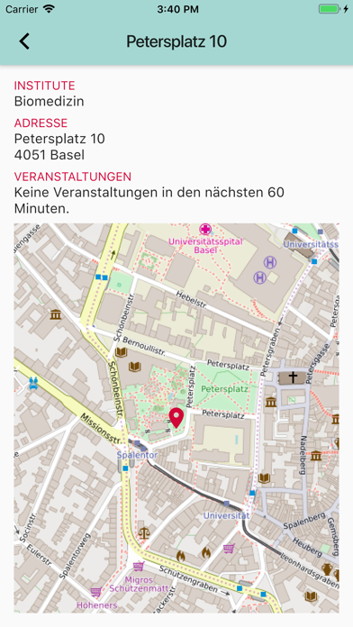 University of Basel Screenshot