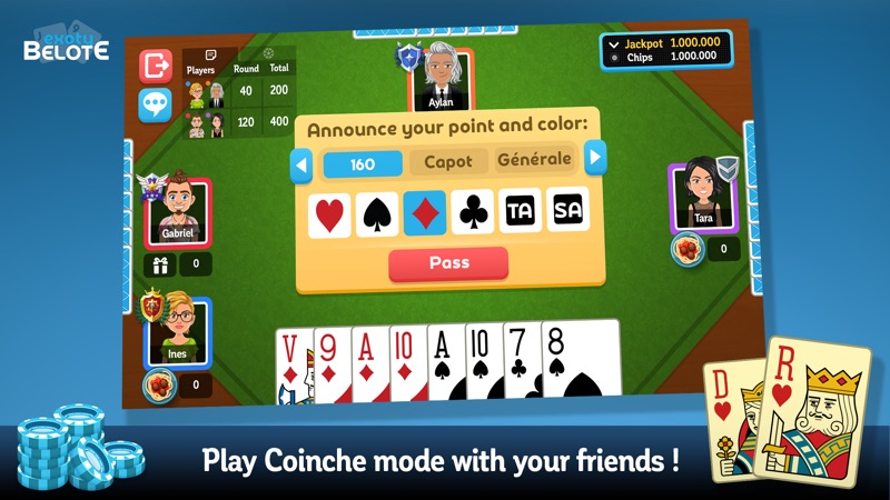 Belote & Coinche online screenshot 2