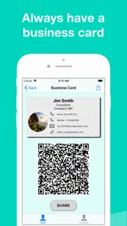electronic business card iphone screenshot 1