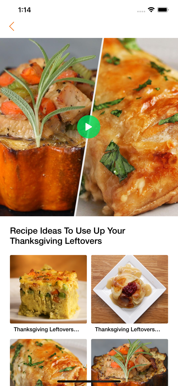 Christmas video recipes