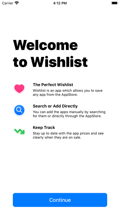 Apps Wishlist Screenshot