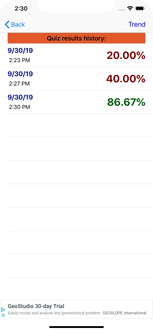 iPhone screenshot