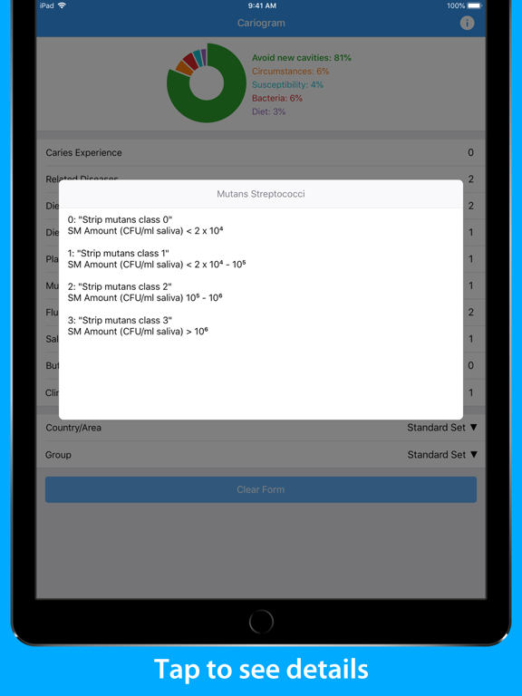 Screenshot #5 pour Cariogram – Dental Caries Risk