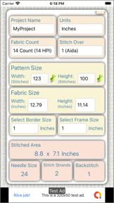 Fabric Calculator screenshot
