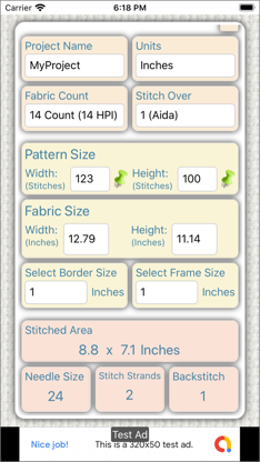 Fabric Calculator screenshot 1