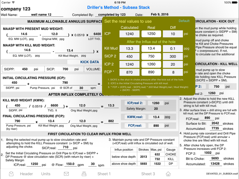 #5. Driller's Method Worksheets (iOS) 由: Carlos Moura