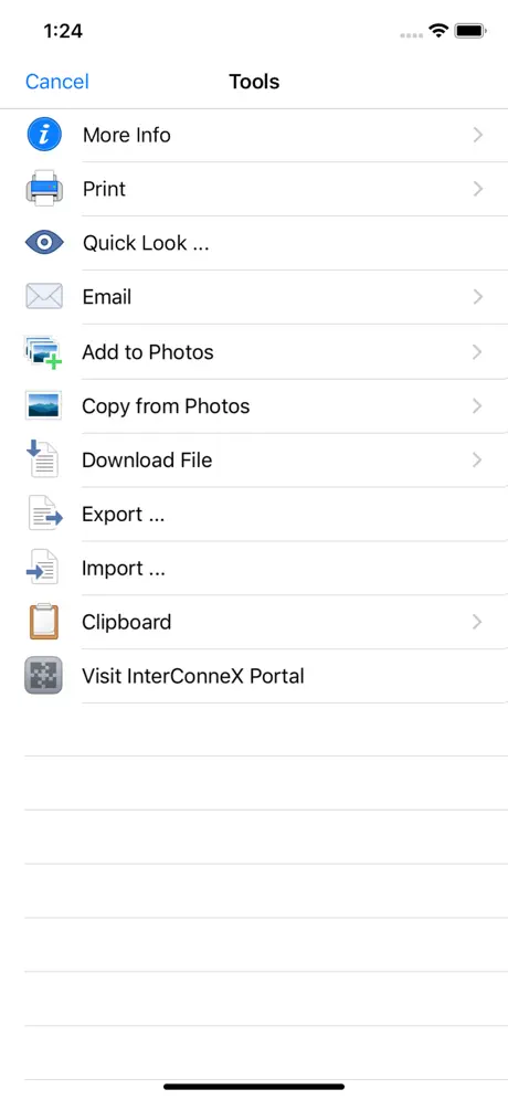 InterConneX for iPhone