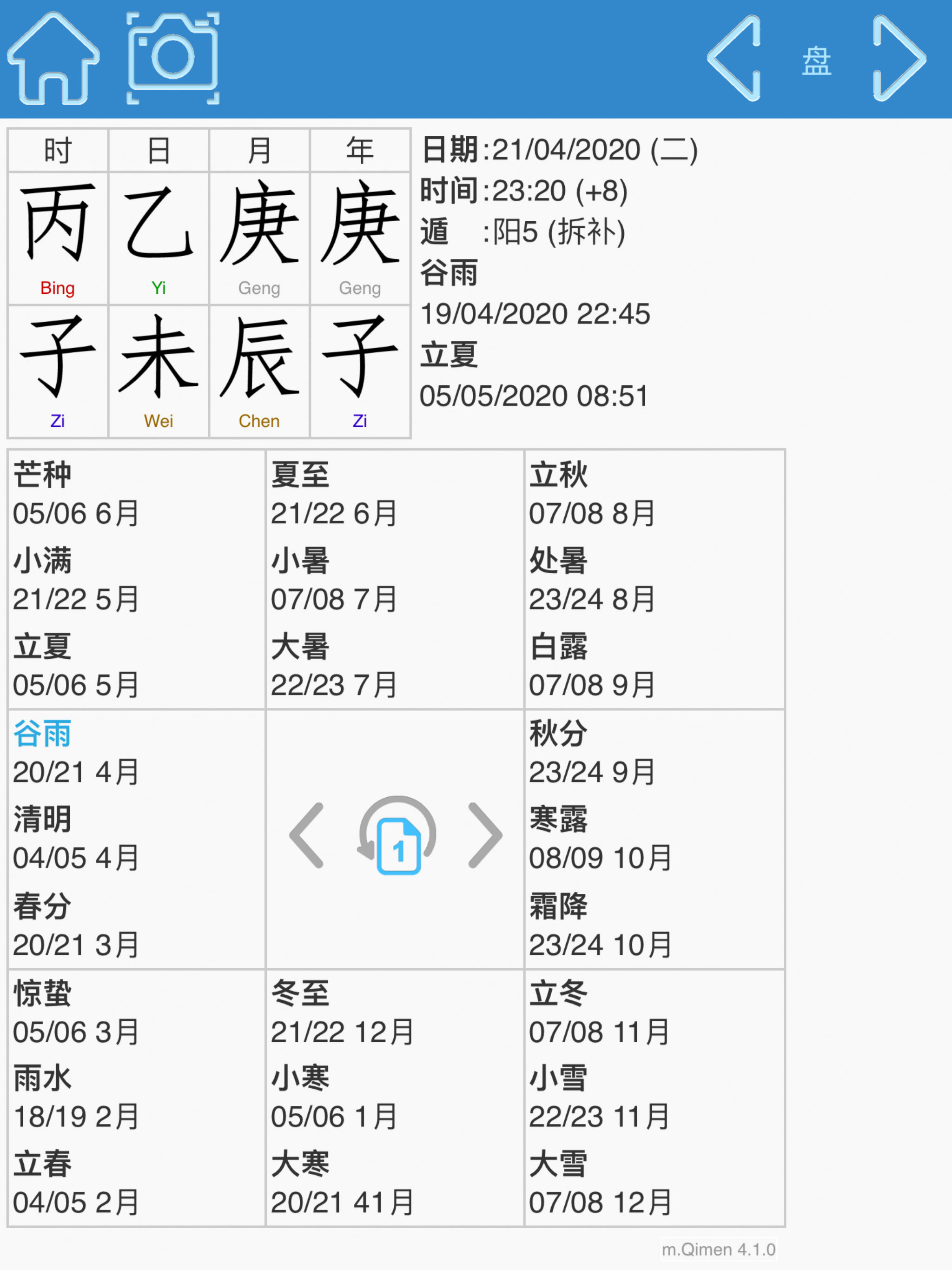 mQimen 奇门排盘