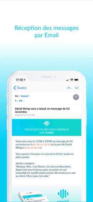 ‎Voxist • Répondeur intelligent Capture d'écran