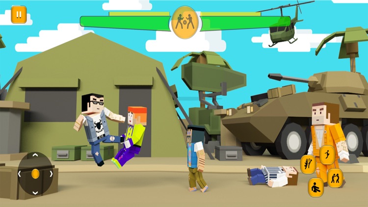 Blocky City Road Street Battle screenshot-3