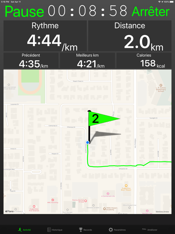 Screenshot #4 pour Fitmeter Run – GPS courir