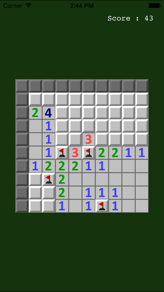 #1. Thoroughly MineSweeper (iOS) By: Yuki Fujimoto